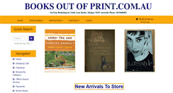 Desktop Screenshot of booksoutofprint.com.au